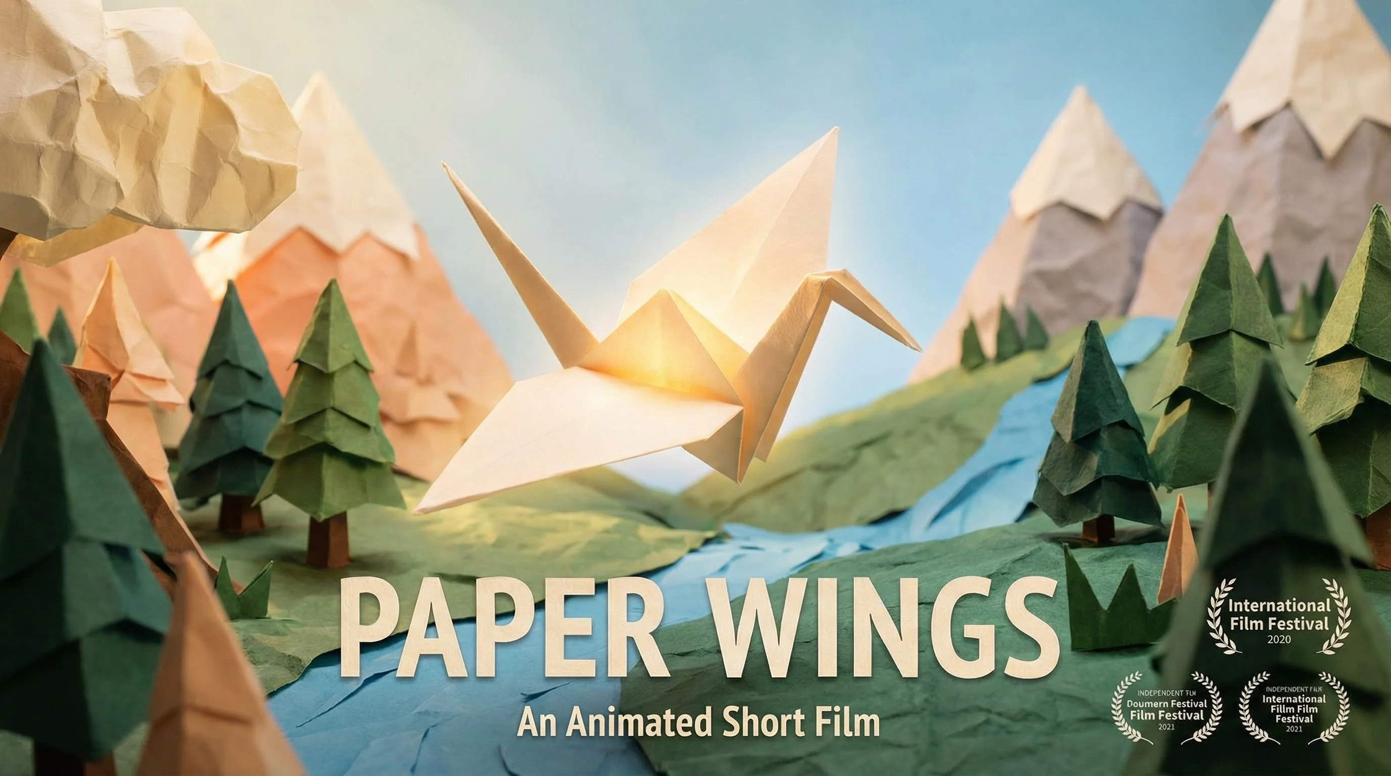 定格动画短片《纸翼》- 折纸世界飞翔梦想作品展映