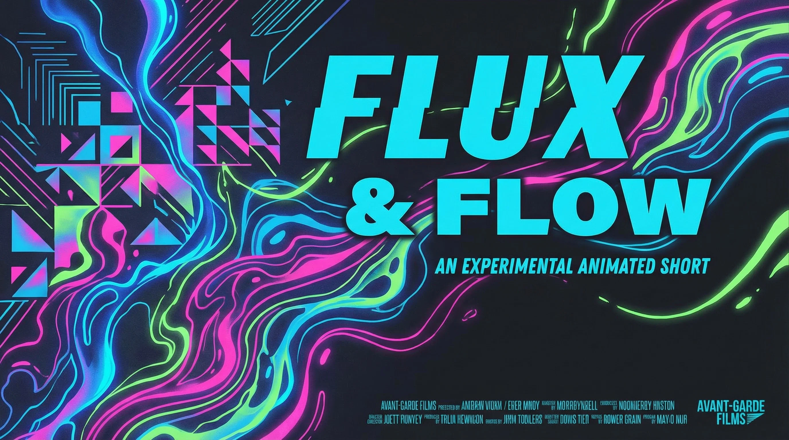 实验动画短片《流变》- 抽象视觉实验动画作品展映